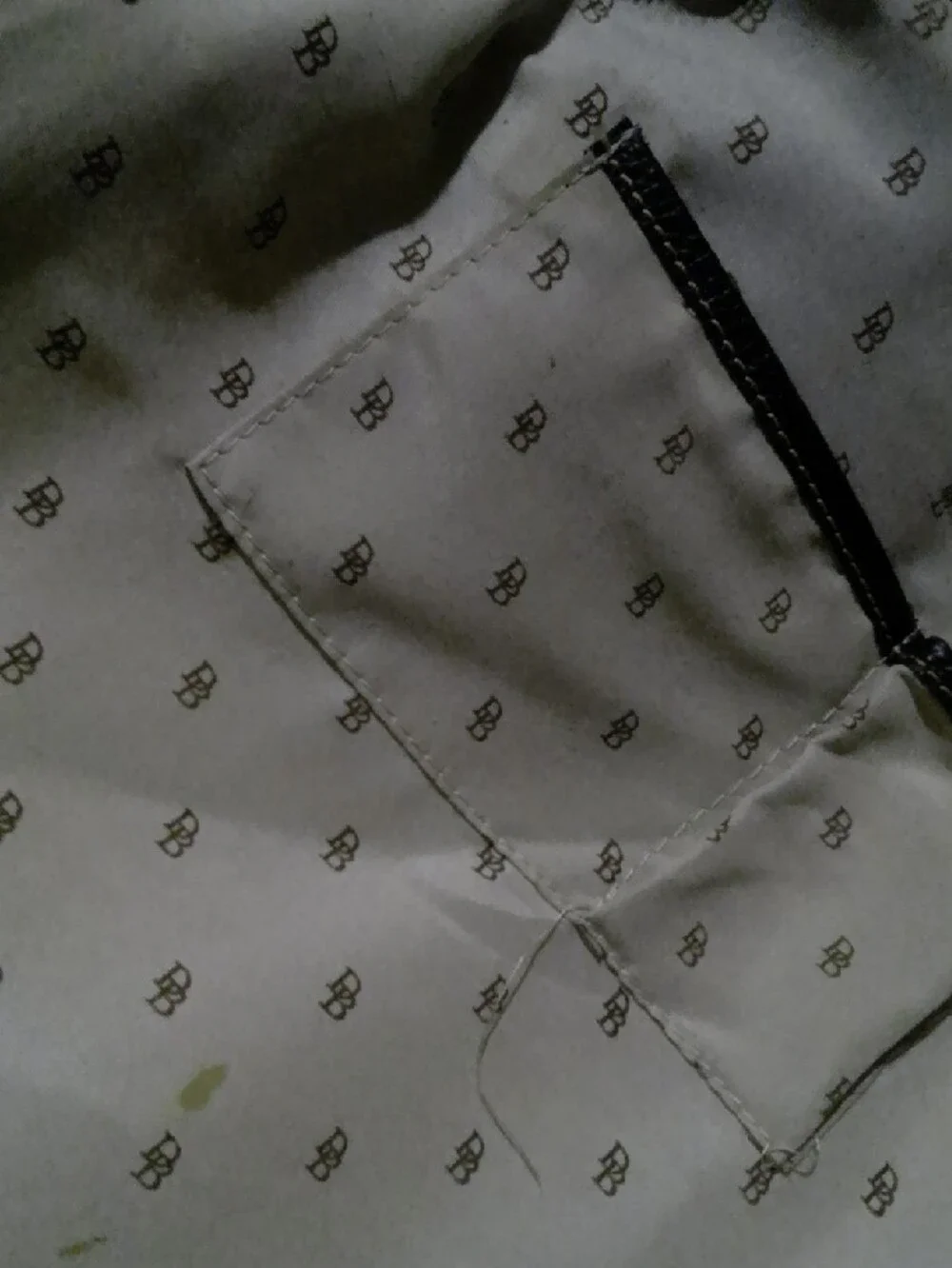 Dooney And Bourke Monogram Canvas Tote Bag in Cream and Black